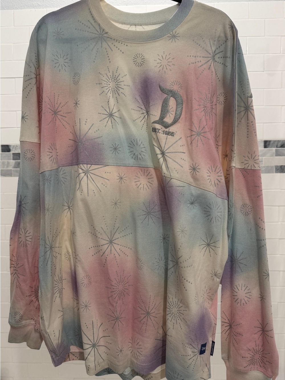 Woman’s Disneyland 100 Spirit Jersey Top - Pastel